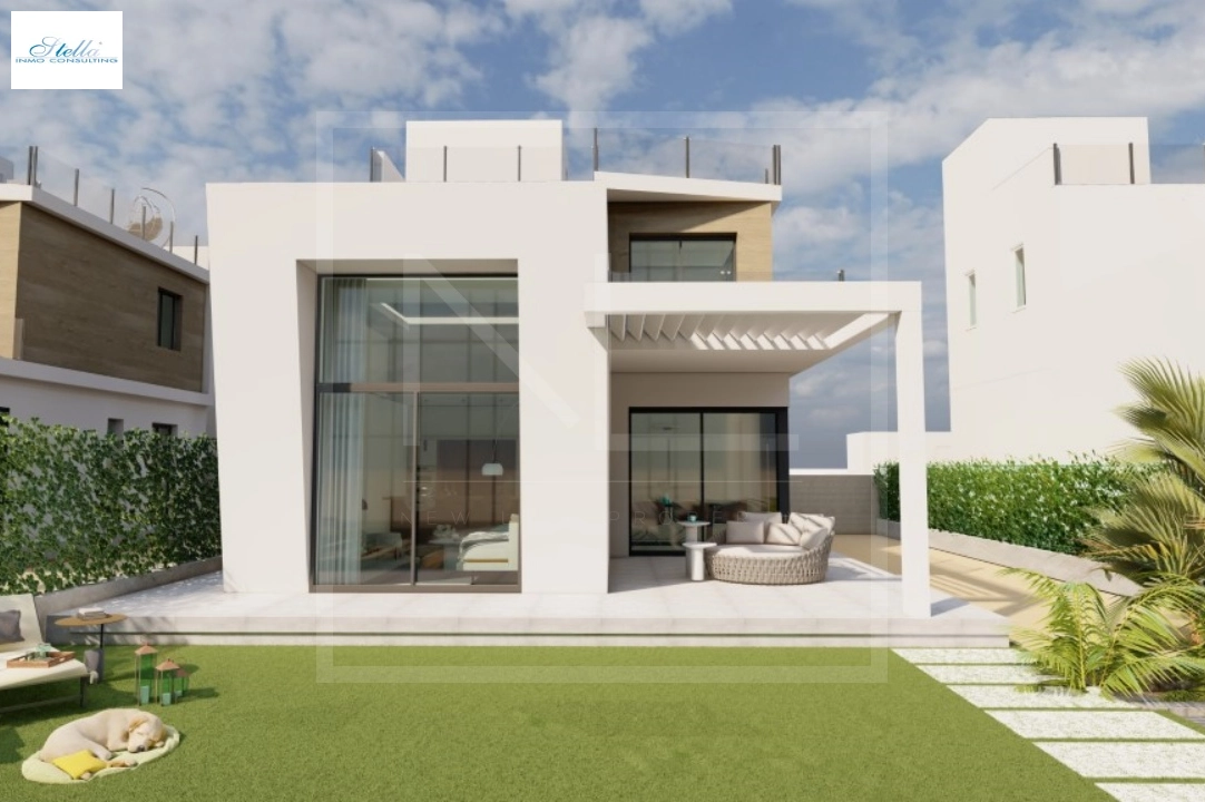 villa en Finestrat en vente, construit 163 m², ano de construccion 2024, + calefaccion central, aire acondicionado, terrain 393 m², 3 chambre, 3 salle de bains, piscina, ref.: NL-NLD1470-18