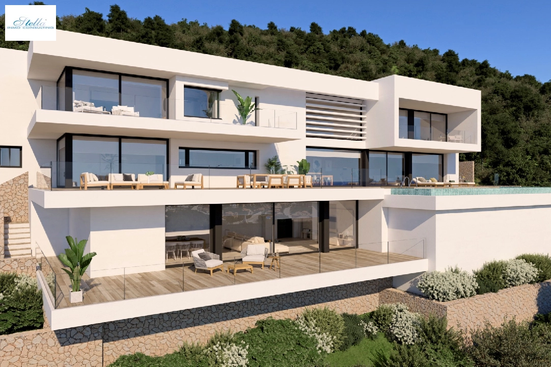 villa en Benitachell(La Cumbre del Sol) en vente, construit 1401 m², terrain 2122 m², 5 chambre, 9 salle de bains, piscina, ref.: CA-H-1652-AMB-2