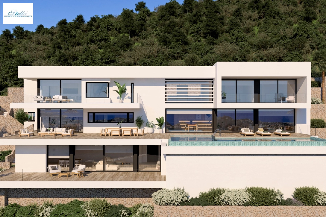 villa en Benitachell(La Cumbre del Sol) en vente, construit 1401 m², terrain 2122 m², 5 chambre, 9 salle de bains, piscina, ref.: CA-H-1652-AMB-7