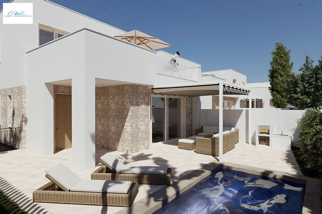 villa en Hondon de las Nieves en vente, construit 228 m², estado nuevo, aire acondicionado, terrain 217 m², 3 chambre, 3 salle de bains, piscina, ref.: HA-HNN-100-E01-1