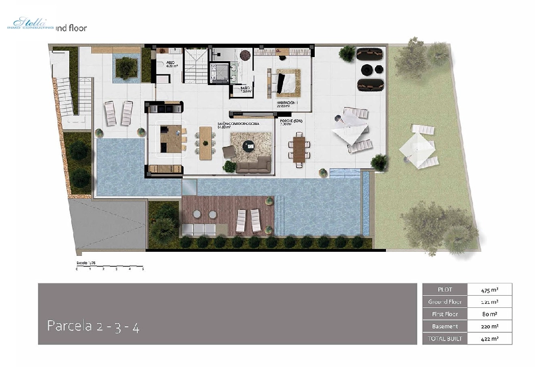 villa en Finestrat en vente, construit 336 m², estado nuevo, aire acondicionado, terrain 468 m², 3 chambre, 3 salle de bains, piscina, ref.: HA-FIN-390-E01-27