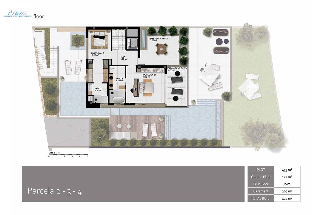 villa en Finestrat en vente, construit 336 m², estado nuevo, aire acondicionado, terrain 468 m², 3 chambre, 3 salle de bains, piscina, ref.: HA-FIN-390-E01-28
