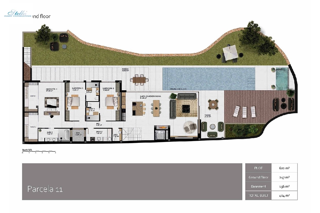 villa en Finestrat en vente, construit 336 m², estado nuevo, aire acondicionado, terrain 468 m², 3 chambre, 3 salle de bains, piscina, ref.: HA-FIN-390-E01-32