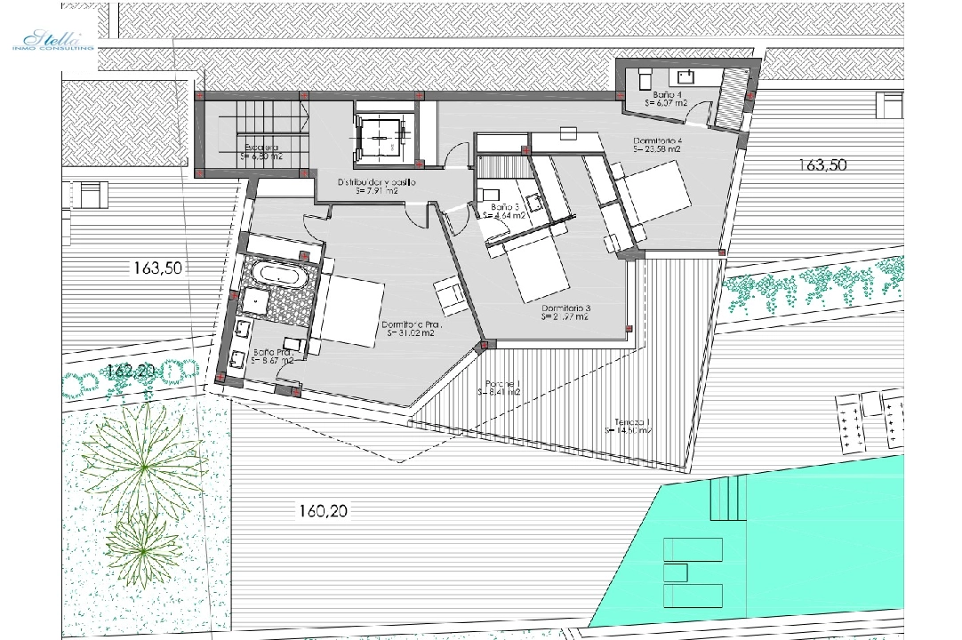 villa en Benissa(Raco de galeno) en vente, construit 560 m², aire acondicionado, terrain 1500 m², 4 chambre, 4 salle de bains, ref.: BP-3615BEN-10