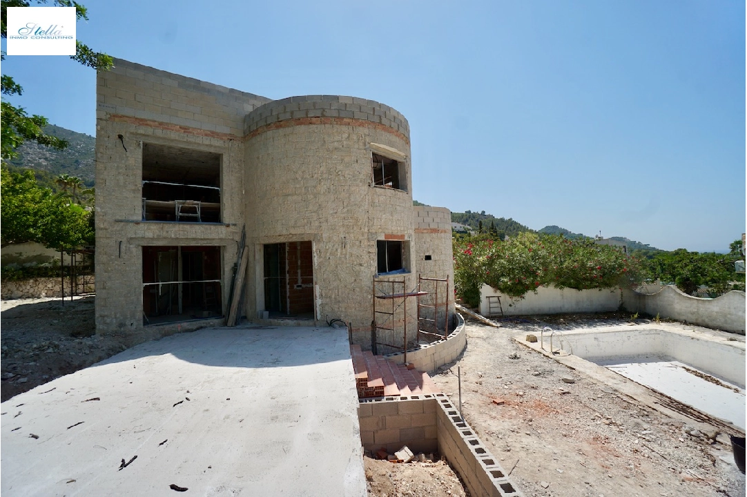 villa en Benitachell(Moraira Alcasar) en vente, construit 260 m², aire acondicionado, terrain 1280 m², 4 chambre, 3 salle de bains, piscina, ref.: CA-H-1675-AMB-28