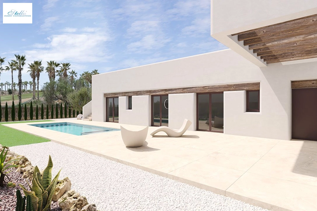 villa en Algorfa en vente, construit 175 m², estado nuevo, aire acondicionado, terrain 454 m², 3 chambre, 2 salle de bains, piscina, ref.: HA-ARN-108-E01-2