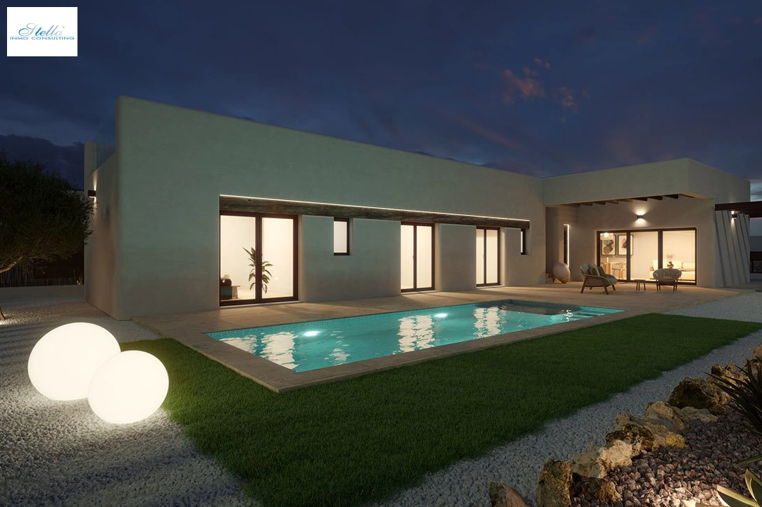 villa en Algorfa en vente, construit 283 m², estado nuevo, aire acondicionado, terrain 424 m², 3 chambre, 2 salle de bains, piscina, ref.: HA-ARN-108-E02-11