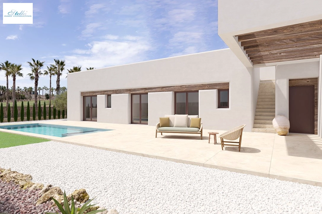 villa en Algorfa en vente, construit 283 m², estado nuevo, aire acondicionado, terrain 424 m², 3 chambre, 2 salle de bains, piscina, ref.: HA-ARN-108-E02-2