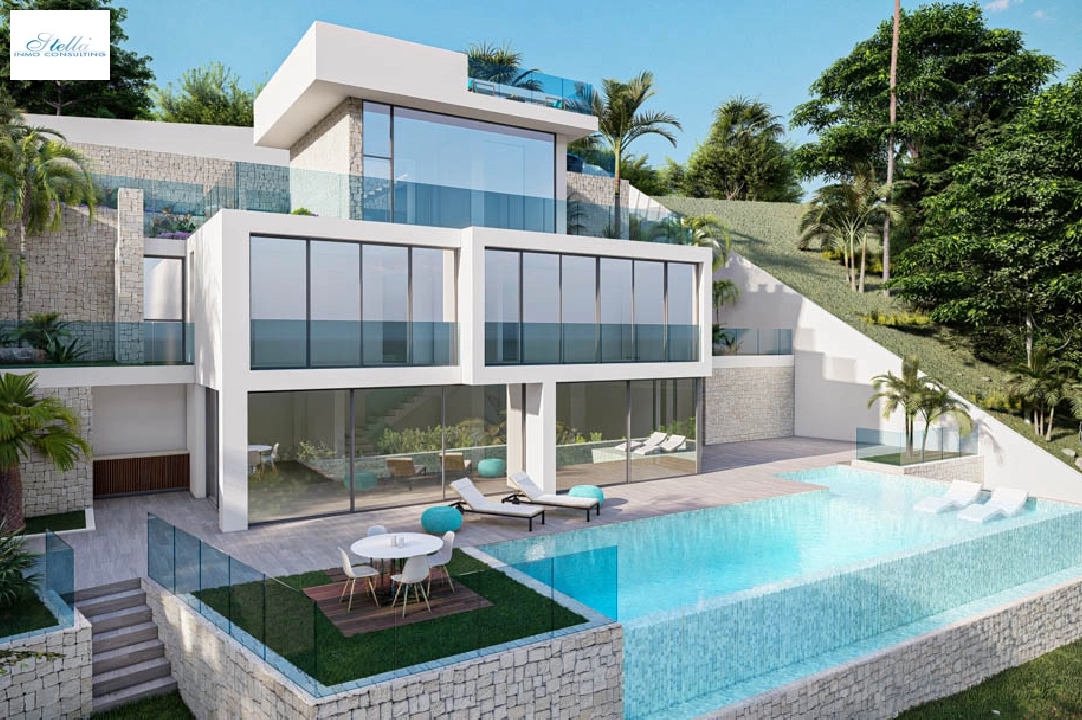 villa en Altea(Altea Hills) en vente, construit 560 m², aire acondicionado, terrain 817 m², 5 chambre, 5 salle de bains, piscina, ref.: BP-7012ALT-29