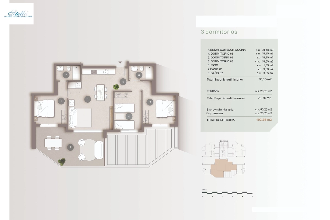 appartement en Calpe en vente, construit 83 m², + KLIMA, aire acondicionado, 3 chambre, 2 salle de bains, piscina, ref.: BI-CA.A-020-15