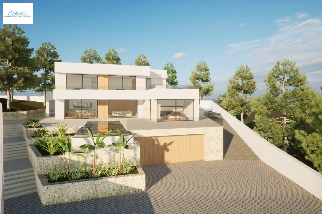 villa en Moraira(Pla del Mar) en vente, construit 340 m², ano de construccion 2023, aire acondicionado, terrain 1070 m², 4 chambre, 4 salle de bains, piscina, ref.: BI-MT.H-787-13