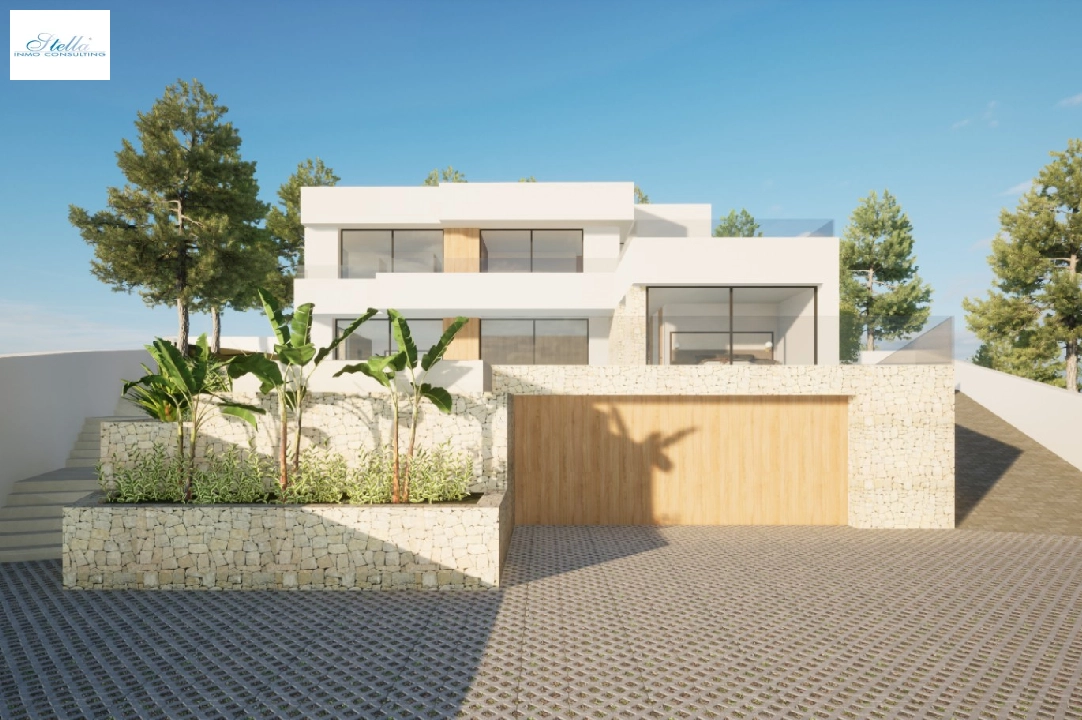villa en Moraira(Pla del Mar) en vente, construit 340 m², ano de construccion 2023, aire acondicionado, terrain 1070 m², 4 chambre, 4 salle de bains, piscina, ref.: BI-MT.H-787-14