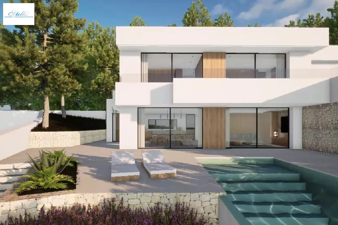 villa en Moraira(Pla del Mar) en vente, construit 340 m², ano de construccion 2023, aire acondicionado, terrain 1070 m², 4 chambre, 4 salle de bains, piscina, ref.: BI-MT.H-787-4