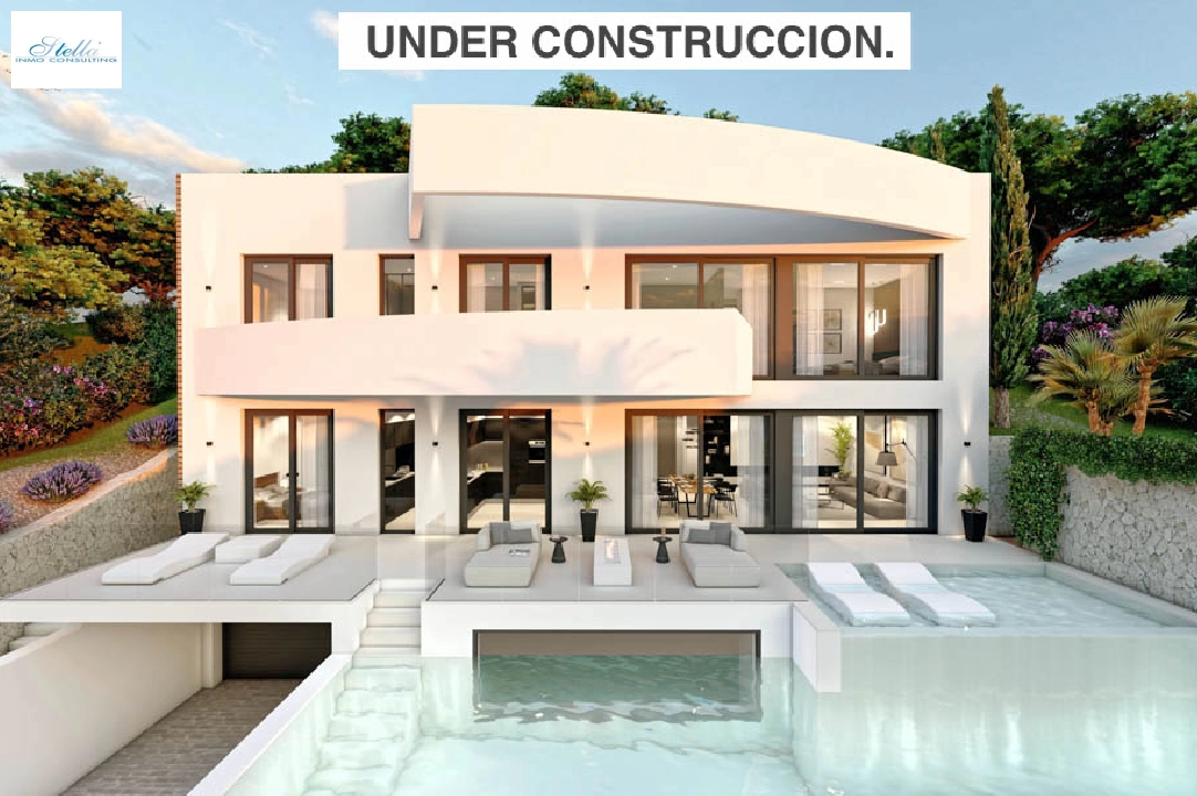 villa en Altea(Altea La Vella) en vente, construit 540 m², aire acondicionado, terrain 1308 m², 4 chambre, 4 salle de bains, piscina, ref.: BP-7014ALT-30