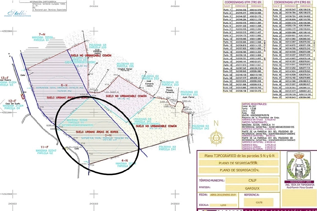 terrain en Calpe(Partida Garduix) en vente, aire acondicionado, terrain 3739 m², piscina, ref.: BP-4304CAL-8