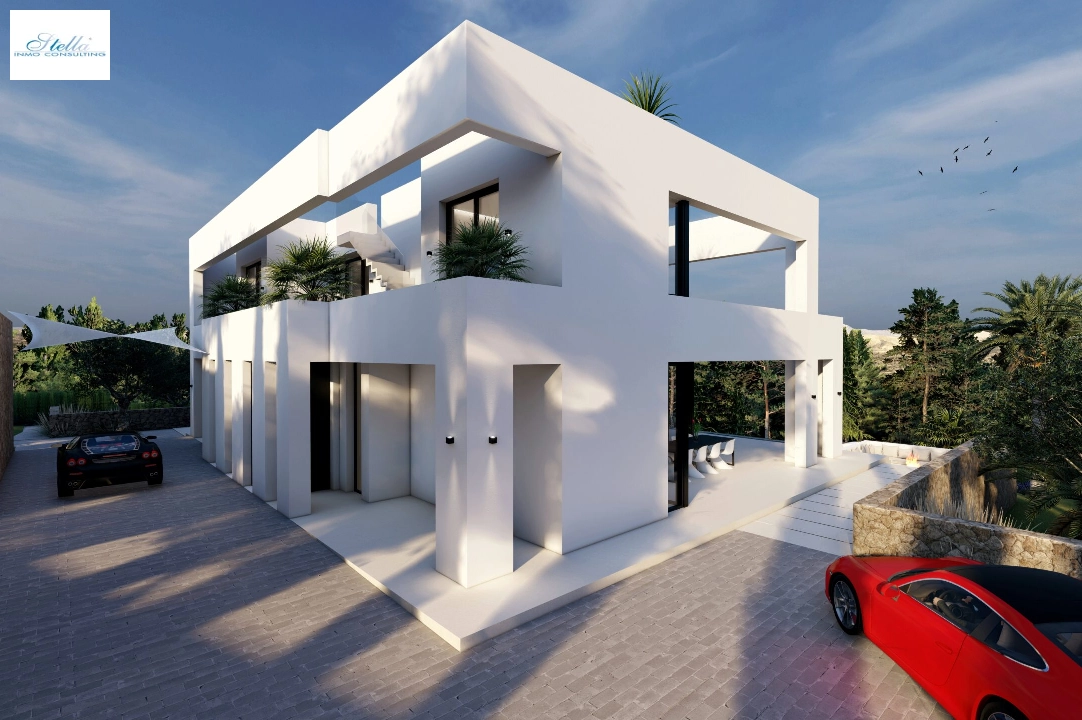 villa en Benissa(Benissa Costa) en vente, construit 574 m², aire acondicionado, terrain 1372 m², 4 chambre, 4 salle de bains, piscina, ref.: BP-7015BEN-44