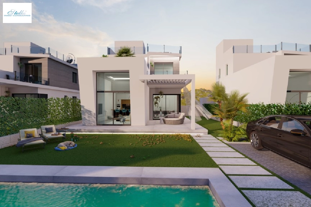 villa en Finestrat en vente, construit 163 m², ano de construccion 2023, aire acondicionado, terrain 346 m², 3 chambre, 3 salle de bains, piscina, ref.: BI-AL.H-030-14