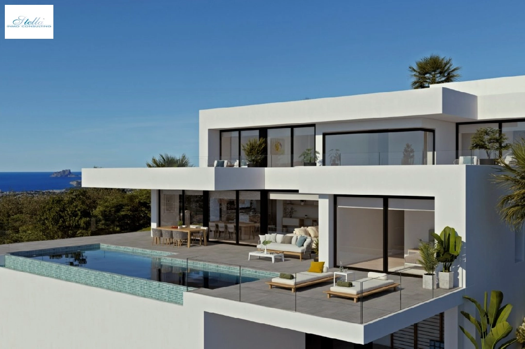 villa en Benitachell(Cumbre del sol) en vente, construit 783 m², aire acondicionado, terrain 1087 m², 4 chambre, 5 salle de bains, piscina, ref.: AM-11649DA-3700-1