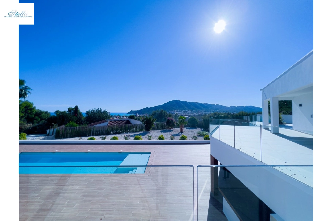 villa en L-Alfas del Pi(Alfas del pi) en vente, construit 520 m², aire acondicionado, terrain 3000 m², 4 chambre, 4 salle de bains, piscina, ref.: AM-989DA-3700-39