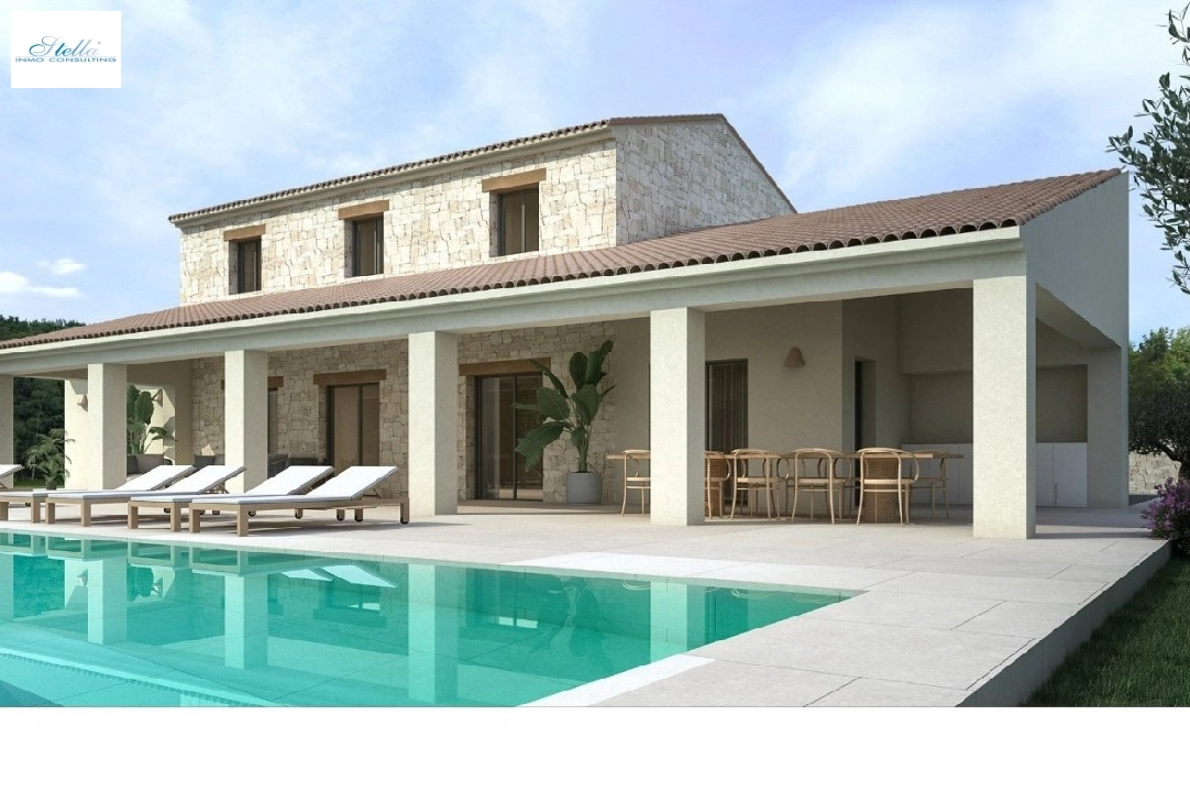villa en Moraira(Benimeit) en vente, construit 699 m², aire acondicionado, terrain 13500 m², 4 chambre, 4 salle de bains, piscina, ref.: AM-11734DA-3700-3