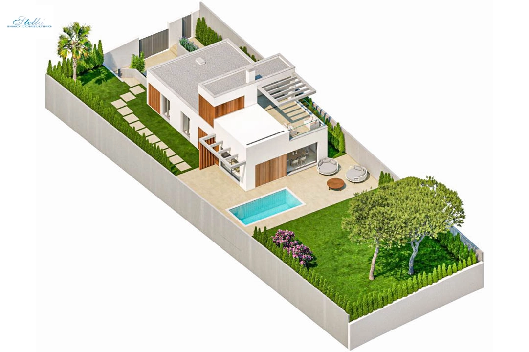 villa en Finestrat(Sierra Cortina) en vente, construit 150 m², aire acondicionado, terrain 410 m², 3 chambre, 2 salle de bains, ref.: BP-7024FIN-13