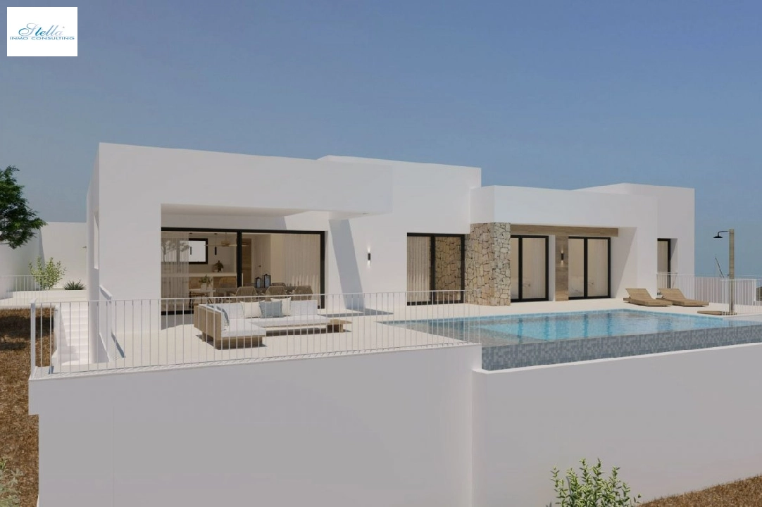 villa en Alcalali(Urbanizacion) en vente, construit 240 m², aire acondicionado, terrain 800 m², 3 chambre, 2 salle de bains, piscina, ref.: AM-11842DA-3700-3