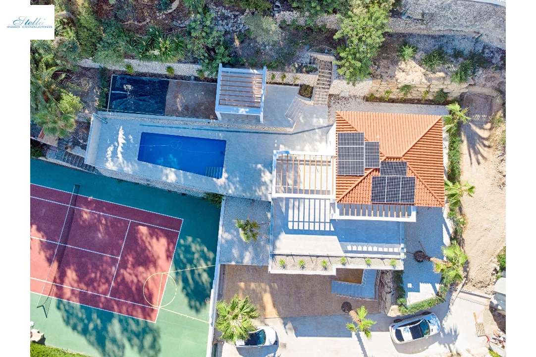 villa en Moraira(Pinar del abogat) en vente, construit 400 m², aire acondicionado, terrain 1200 m², 3 chambre, 3 salle de bains, piscina, ref.: AM-12058DA-3700-4
