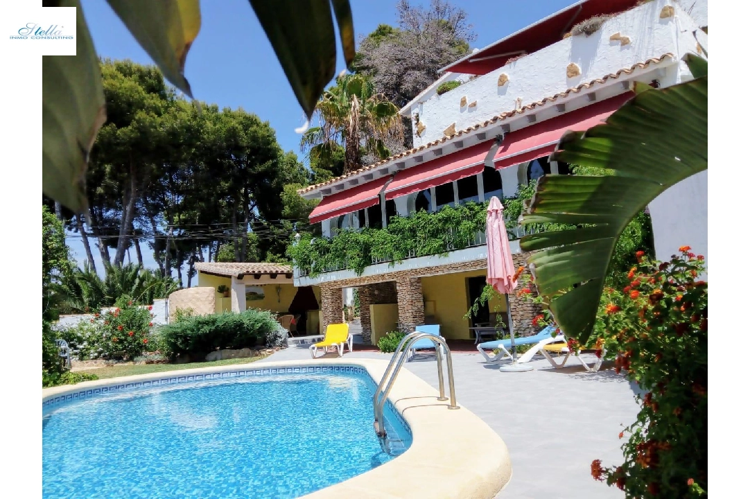 villa en Moraira(Pla del mar) en vente, construit 326 m², aire acondicionado, terrain 791 m², 5 chambre, 5 salle de bains, piscina, ref.: AM-12082DA-3700-6