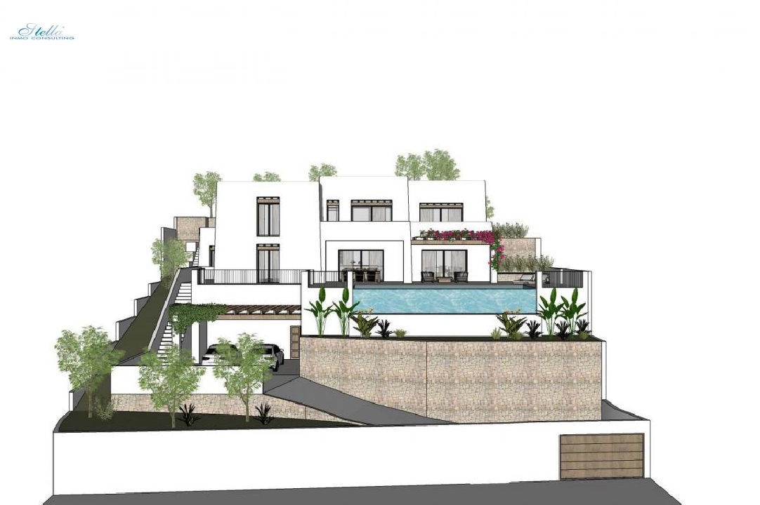 villa en Moraira en vente, terrain 1000 m², 4 chambre, 4 salle de bains, piscina, ref.: COB-3416-4