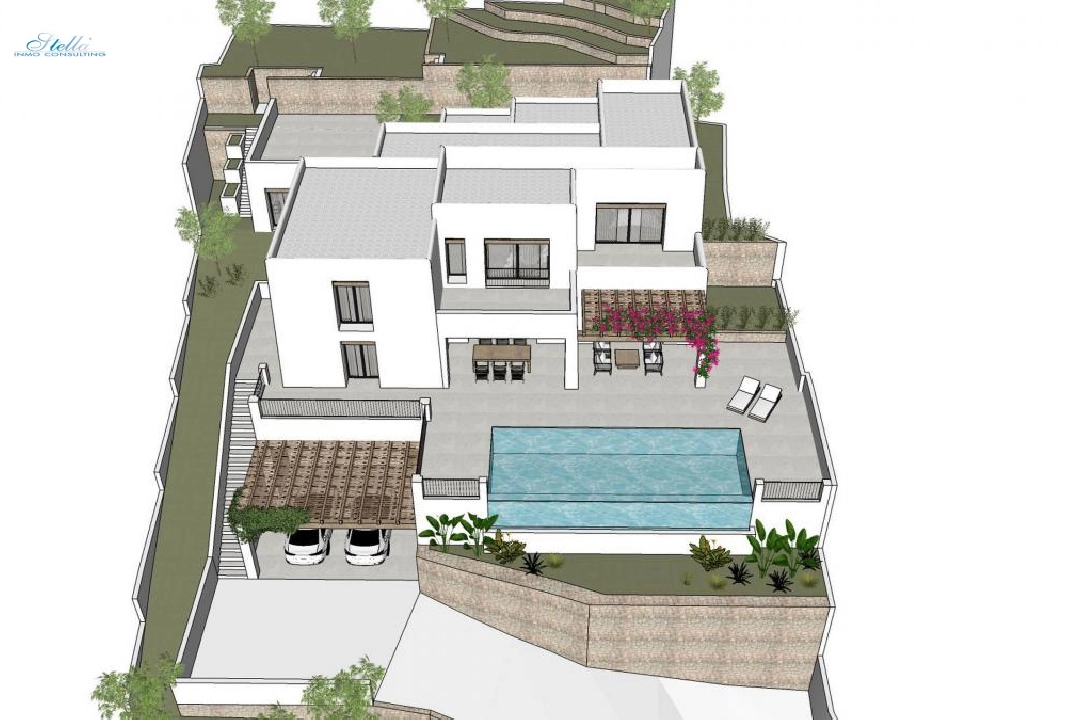 villa en Moraira en vente, terrain 1000 m², 4 chambre, 4 salle de bains, piscina, ref.: COB-3416-5