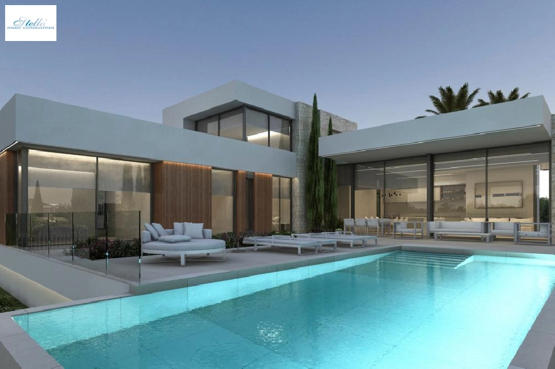 villa en Moraira en vente, construit 250 m², terrain 1000 m², 4 chambre, 3 salle de bains, piscina, ref.: COB-3410-1