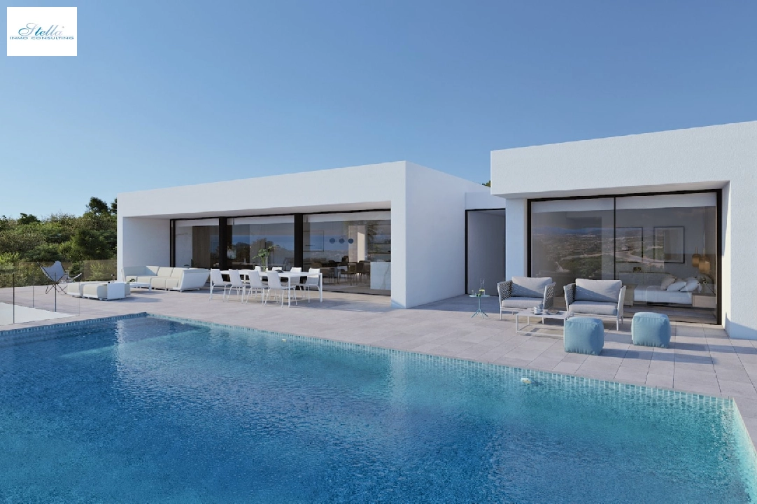 villa en Cumbre del Sol(Residencial Plus Jazmines) en vente, construit 313 m², terrain 1338 m², 3 chambre, 5 salle de bains, piscina, ref.: VA-AJ064-3