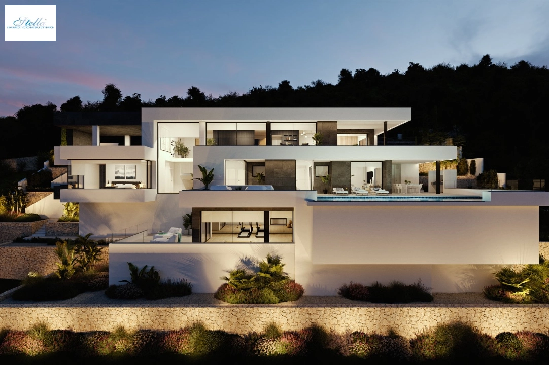 villa en Cumbre del Sol(Residencial Plus Jazmines) en vente, construit 440 m², terrain 1877 m², 3 chambre, 5 salle de bains, piscina, ref.: VA-AJ044-2