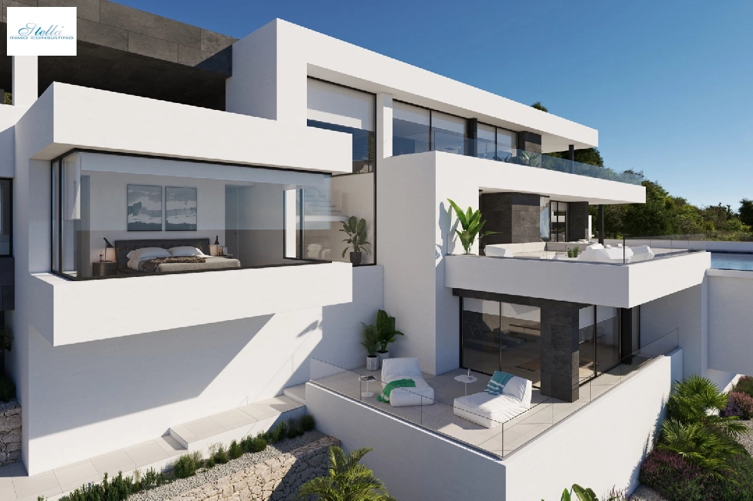 villa en Cumbre del Sol(Residencial Plus Jazmines) en vente, construit 440 m², terrain 1877 m², 3 chambre, 5 salle de bains, piscina, ref.: VA-AJ044-3