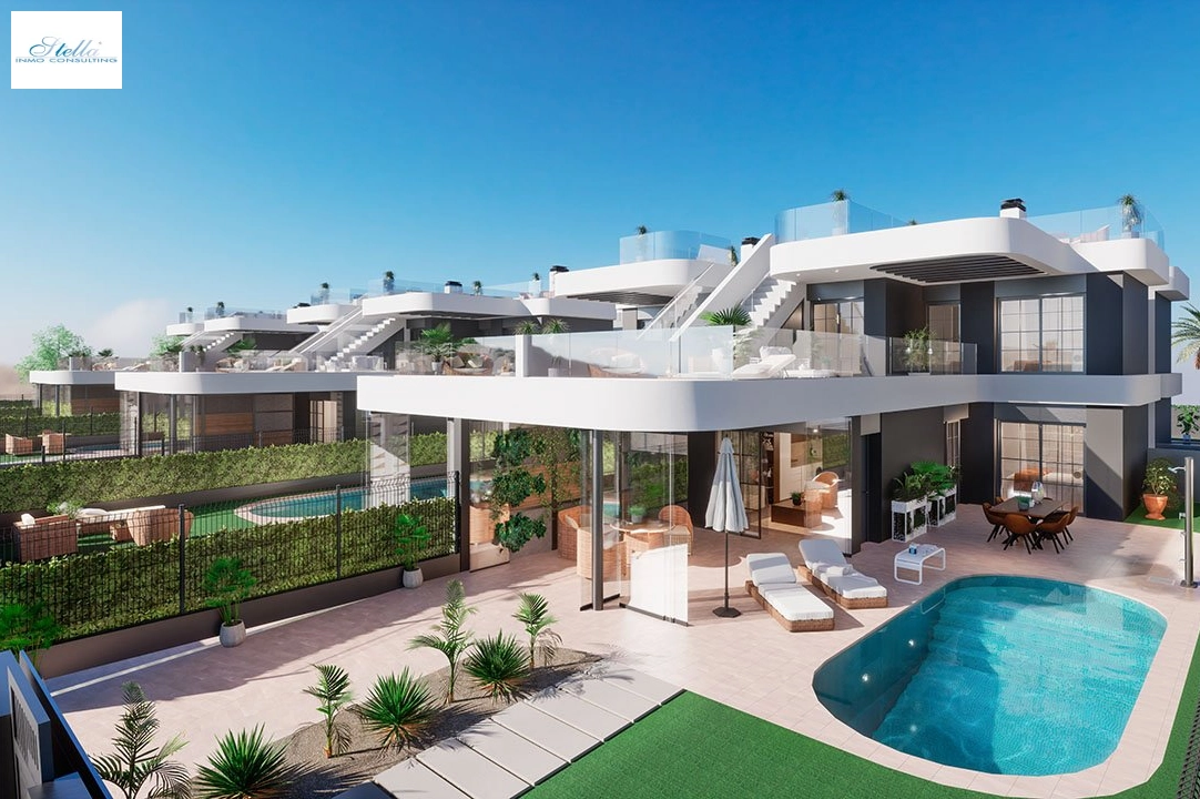 villa en Los Alcazares en vente, construit 151 m², estado nuevo, terrain 254 m², 3 chambre, 2 salle de bains, ref.: HA-LAN-440-E01-1