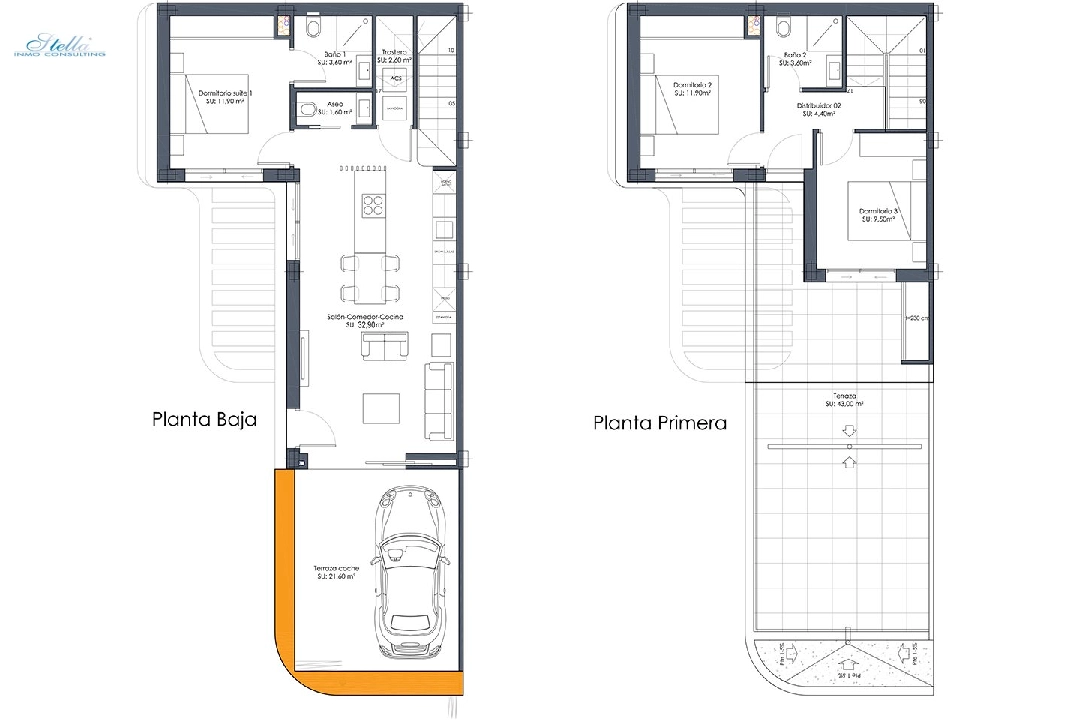 villa en Los Alcazares en vente, construit 151 m², estado nuevo, terrain 254 m², 3 chambre, 2 salle de bains, ref.: HA-LAN-440-E01-13