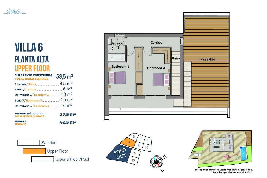 villa en Finestrat en vente, construit 149 m², estado nuevo, terrain 346 m², 3 chambre, 2 salle de bains, piscina, ref.: HA-FIN-120-E03-31