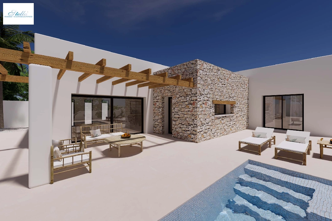 villa en Moraira(Pinar del Advocat) en vente, construit 196 m², aire acondicionado, terrain 800 m², 4 chambre, 3 salle de bains, piscina, ref.: CA-H-1705-AMB-2