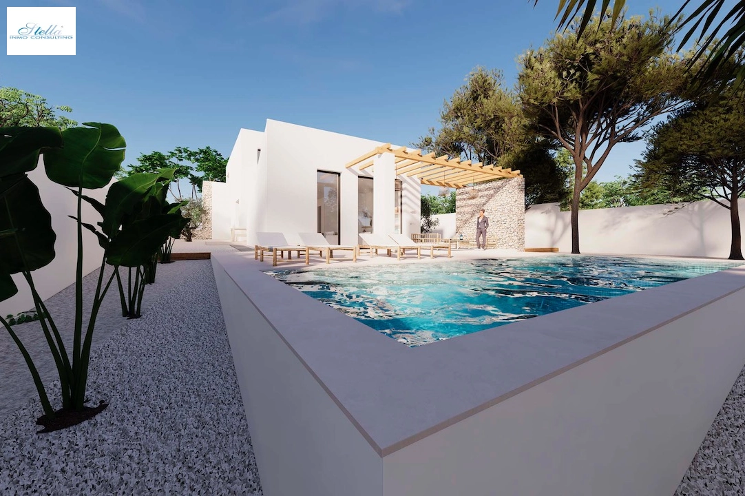 villa en Moraira(Pinar del Advocat) en vente, construit 268 m², aire acondicionado, terrain 800 m², 4 chambre, 3 salle de bains, piscina, ref.: CA-H-1709-AMB-1