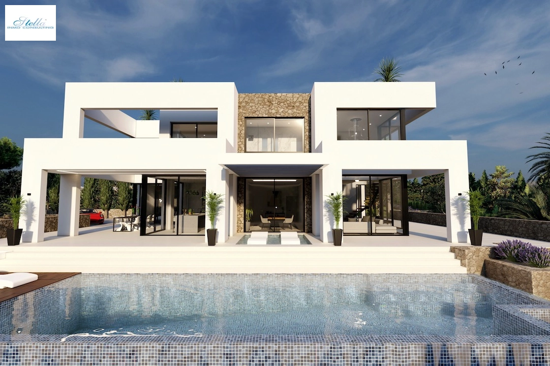 villa en Benissa(Carrions) en vente, construit 562 m², aire acondicionado, terrain 1347 m², 4 chambre, 3 salle de bains, piscina, ref.: CA-H-1710-AMB-17