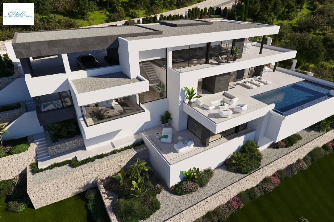 villa en Cumbre del Sol en vente, construit 830 m², terrain 1877 m², 1 chambre, 5 salle de bains, piscina, ref.: BS-83710403-4