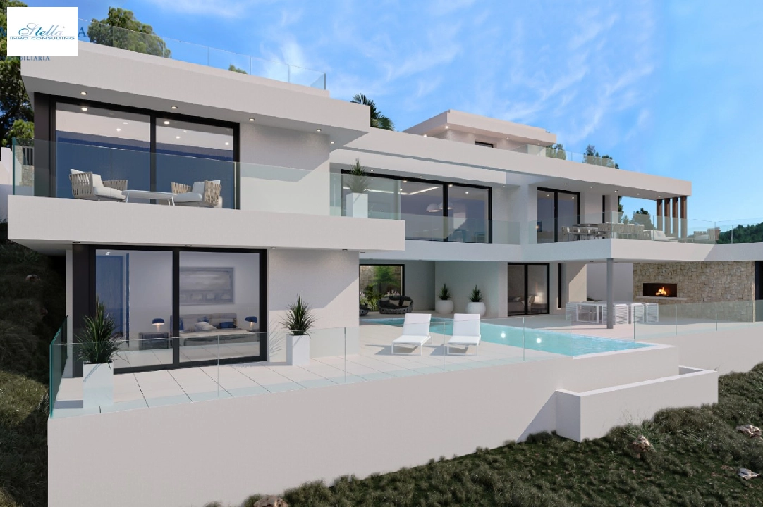 villa en Calpe en vente, construit 453 m², ano de construccion 2023, aire acondicionado, terrain 1013 m², 4 chambre, 4 salle de bains, ref.: MV-2506-2