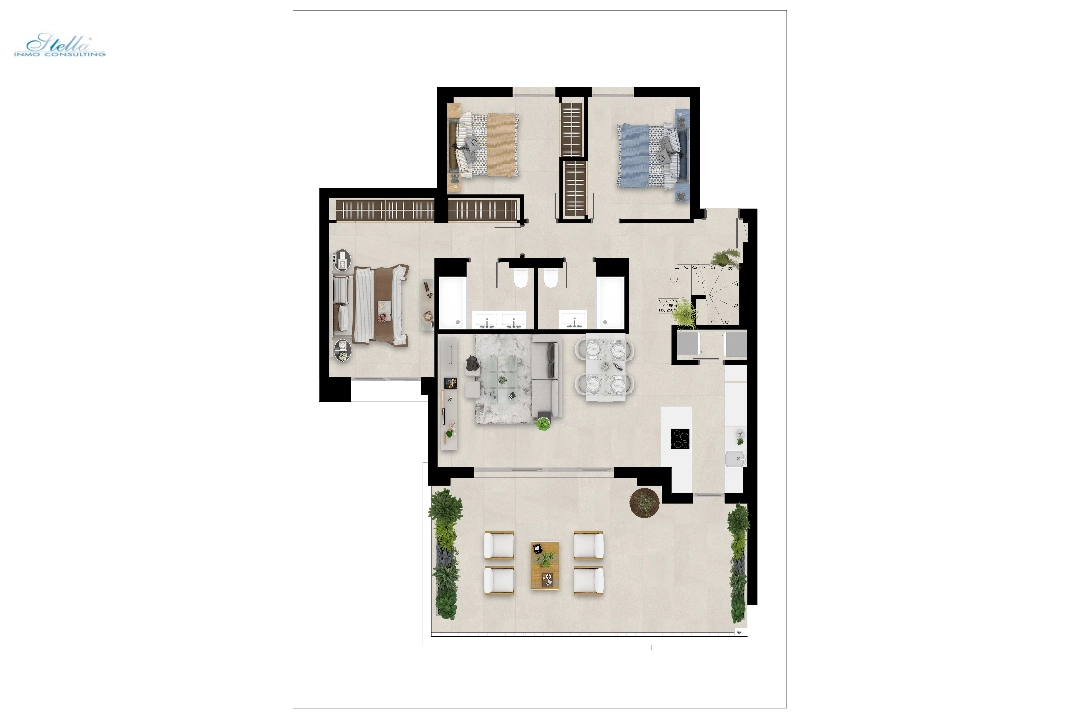appartement en Nueva Andalucia(Urbanizacion Nueva Andalucia J, 9. 29660 Marbella,) en vente, construit 114 m², terrain 179 m², 3 chambre, 2 salle de bains, piscina, ref.: TW-MARBELLALAKE131-24