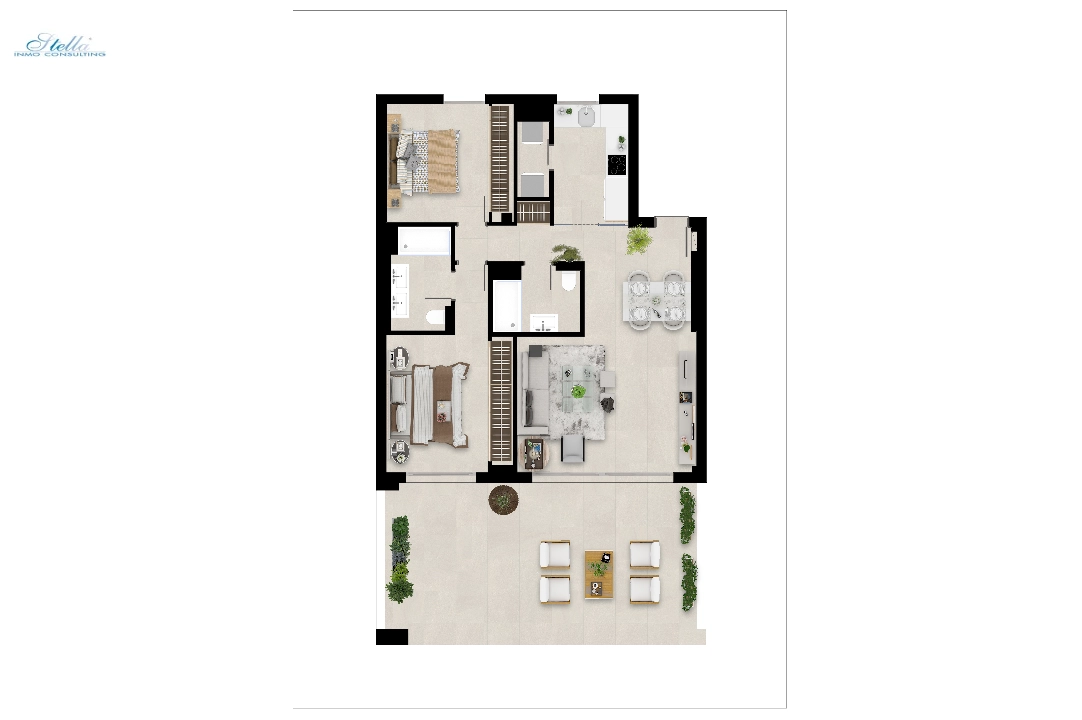 appartement en Marbella(Urbanizacion Nueva Andalucia J, 9. 29660 Marbella,) en vente, construit 123 m², terrain 165 m², 3 chambre, 2 salle de bains, piscina, ref.: TW-MARBELLALAKE134-11