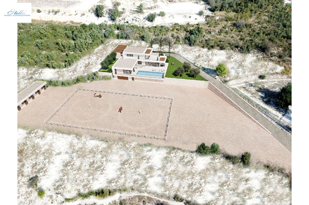 villa en Beniarbeig(Tosals) en vente, construit 454 m², ano de construccion 2024, aire acondicionado, terrain 13000 m², 4 chambre, 3 salle de bains, piscina, ref.: AS-3623-20