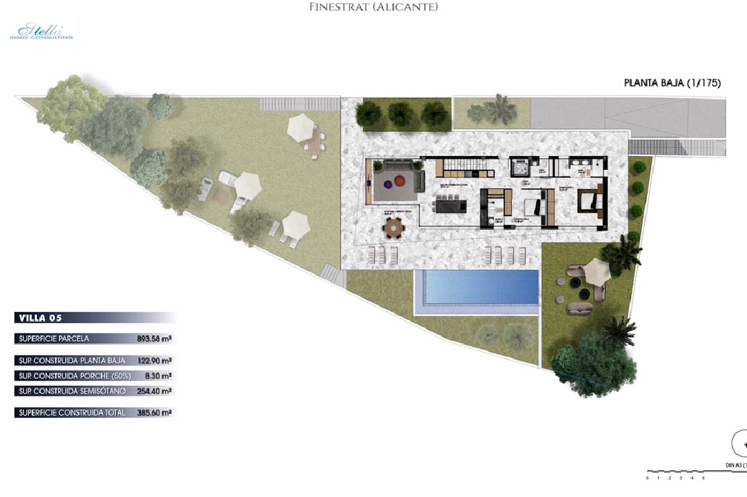 villa en Finestrat(Balcon de Finestrat) en vente, construit 322 m², aire acondicionado, terrain 565 m², 4 chambre, 5 salle de bains, ref.: BP-7043FIN-10