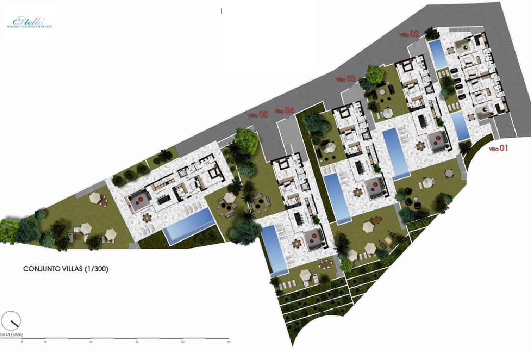 villa en Finestrat(Balcon de Finestrat) en vente, construit 322 m², aire acondicionado, terrain 565 m², 4 chambre, 5 salle de bains, ref.: BP-7043FIN-6