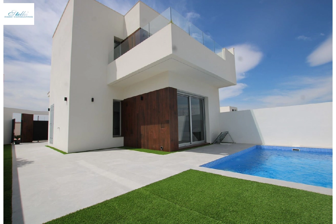 villa en San Fulgencio en vente, construit 127 m², estado nuevo, terrain 182 m², 3 chambre, 3 salle de bains, piscina, ref.: HA-SFN-110-E03-1