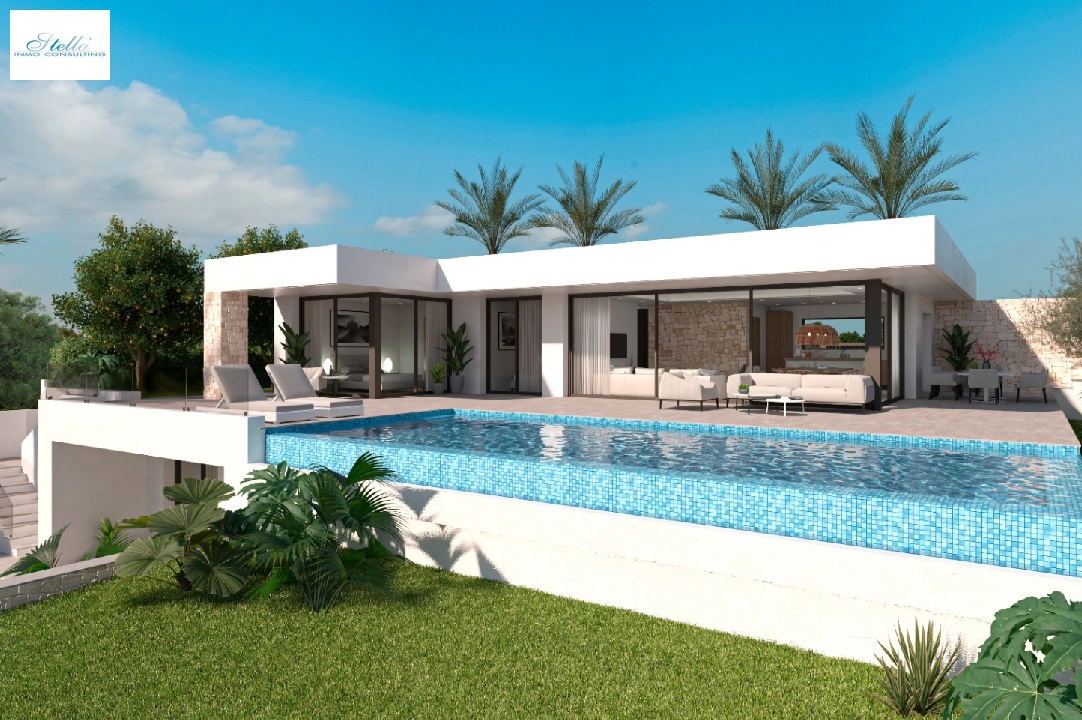 villa en Denia(Marquesa 6) en vente, construit 266 m², aire acondicionado, terrain 999 m², 4 chambre, 4 salle de bains, piscina, ref.: UM-UV-PITO-11