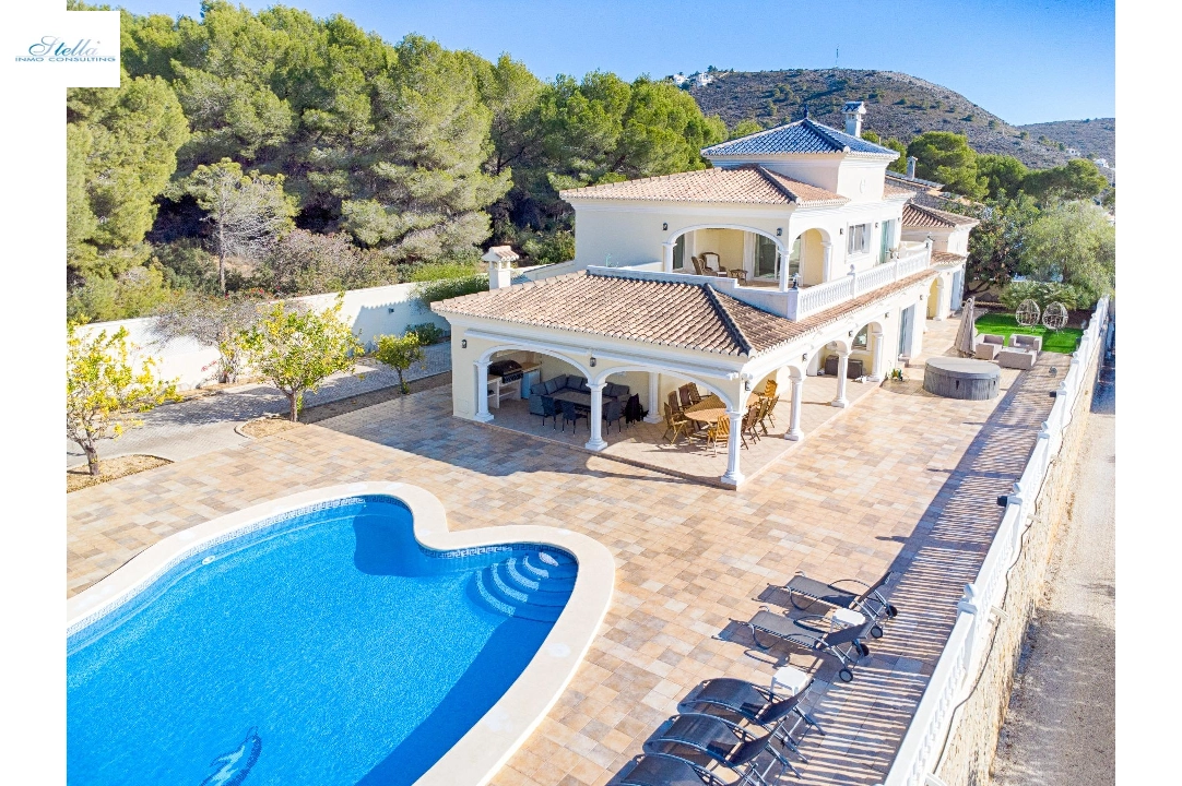 villa en Moraira(Pla del mar) en vente, construit 466 m², aire acondicionado, terrain 2040 m², 5 chambre, 5 salle de bains, piscina, ref.: AM-12066DA-3700-3